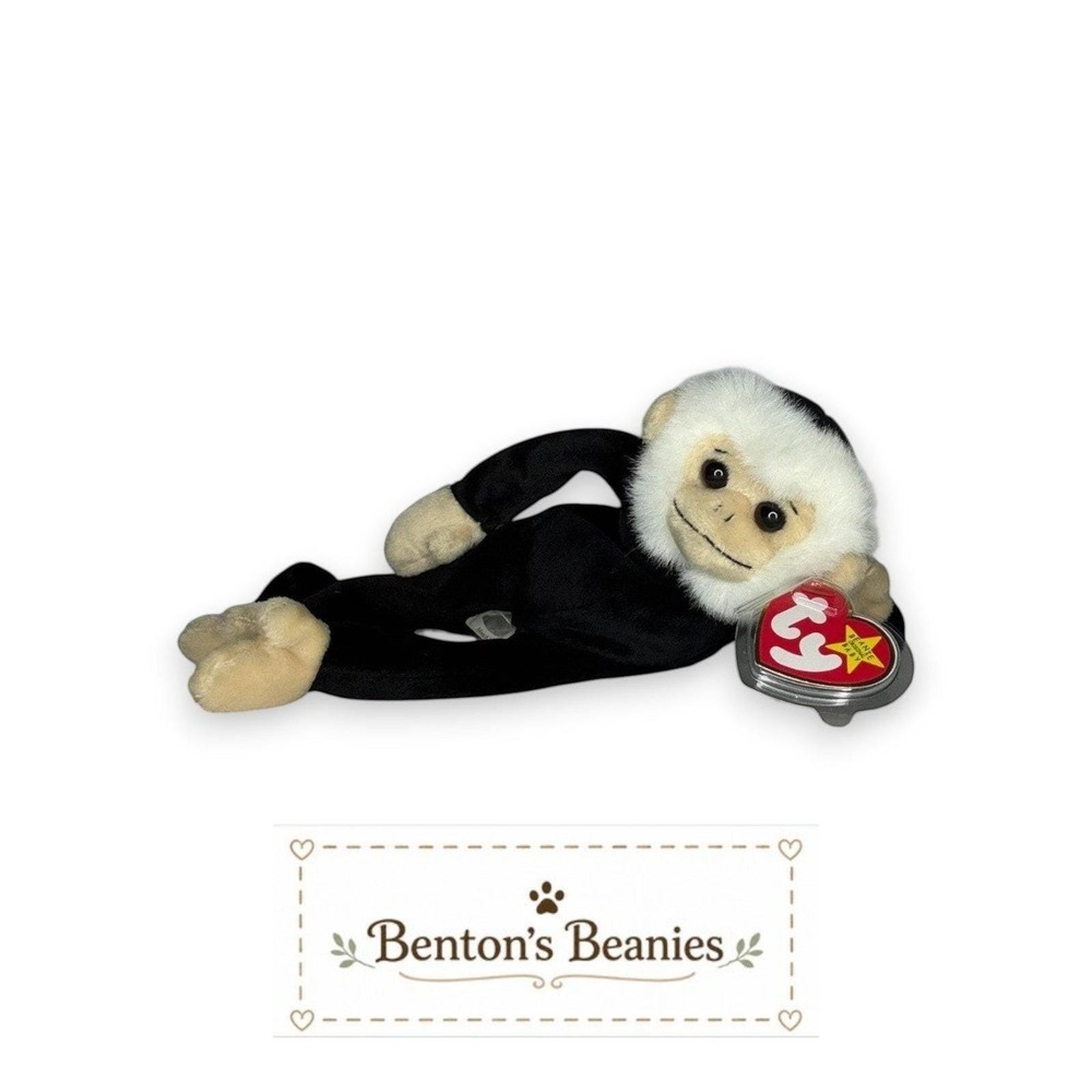 Mooch the Monkey Ty Beanie Baby | Mischievous Little Pal 🐒 | Mint Heart Tag ⭐